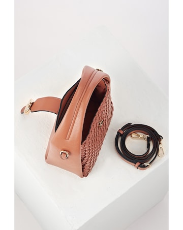 Luella Grey Maggie Blush Weave Crossbody