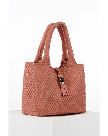 Luella Grey Saskia Blush Woven Tote