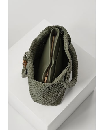 Luella Grey Saskia Khaki Woven Tote