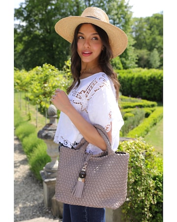 Luella Grey Suky Peat Woven Crossbody