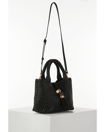Luella Grey Suky Black Woven Crossbody
