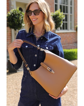 Luella Grey Romany Camel Hobo Tote