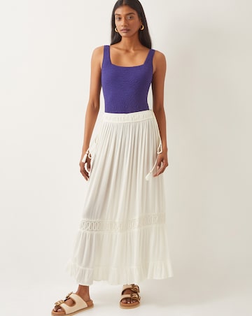 Monsoon Bryony Embroidered Maxi Skirt