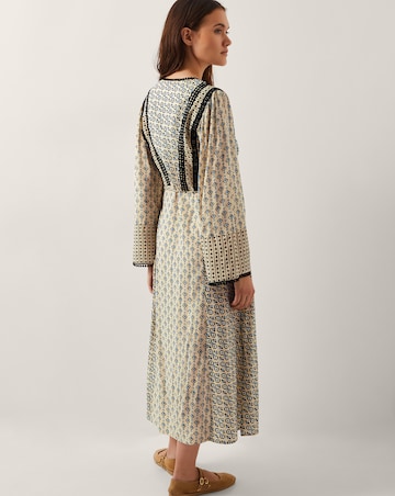 Monsoon Jemmie Long Sleeve Midi Dress
