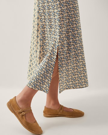 Monsoon Jemmie Long Sleeve Midi Dress