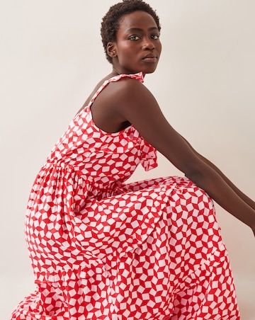 Monsoon Geena Woodblock Midi Dress