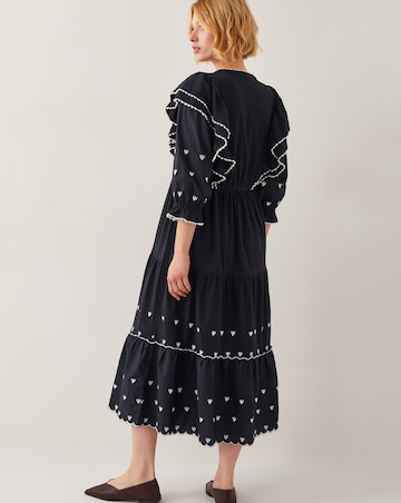 Monsoon Freya Frill Jersey Midi Dress