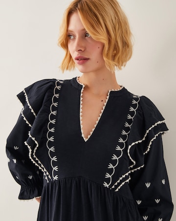 Monsoon Freya Frill Jersey Midi Dress
