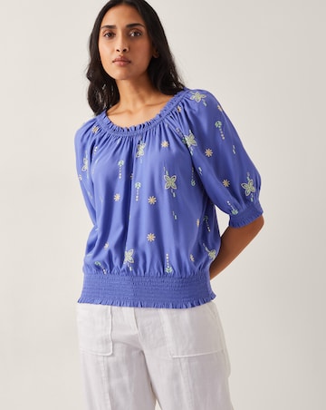 Monsoon Emily Embroidered Top