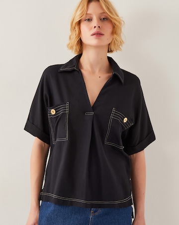 Monsoon Feyn Short Sleeve Utility Top