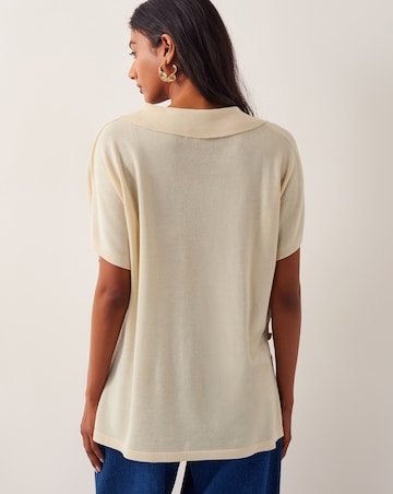 Monsoon Cloe Knitted Collar Top