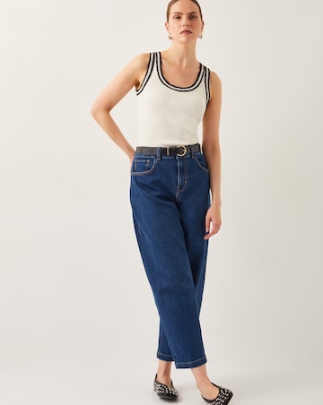 Monsoon Tate Crochet Trim Tank Top