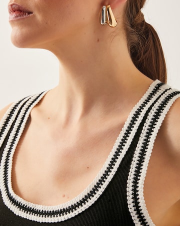 Monsoon Tate Crochet Trim Tank Top