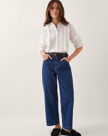 Monsoon Meesha Frill Short Sleeve Shirt