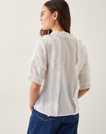 Monsoon Meesha Frill Short Sleeve Shirt