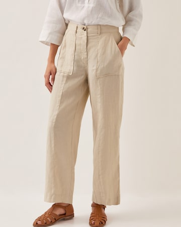 Monsoon Jolie Regular Linen Trousers