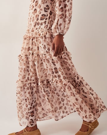 Monsoon Leona Leopard Print Maxi Dress