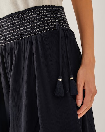 Monsoon Heidi Metallic Shirred Shorts