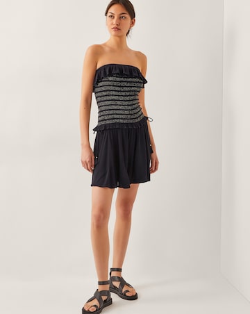 Monsoon Heidi Metallic Shirred Shorts