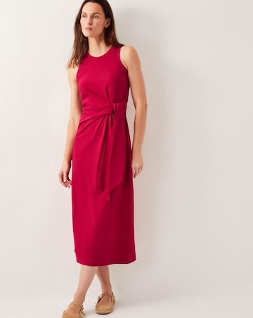 Monsoon Tie-Side Column Midi Dress