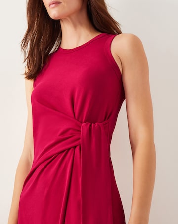 Monsoon Tie-Side Column Midi Dress