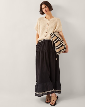 Monsoon Fenn Embroidered Maxi Skirt