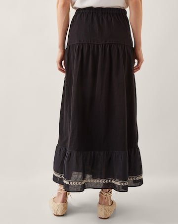 Monsoon Fenn Embroidered Maxi Skirt