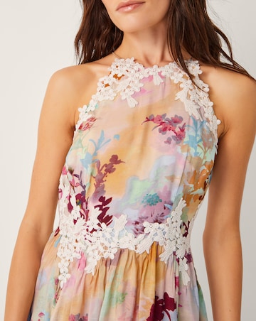 Monsoon Mia Floral Embroidered Dress