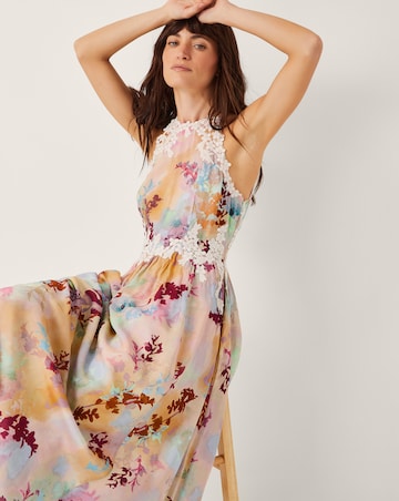 Monsoon Mia Floral Embroidered Dress