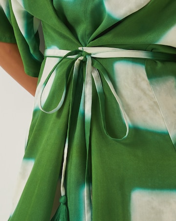Monsoon Halia Geometric Kaftan Dress
