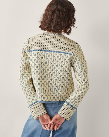 Monsoon Judy Geometric Quilted Jacket
