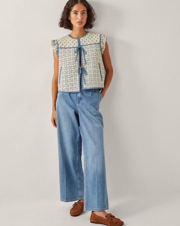 Monsoon Judy Geometric Quilted Waistcoat