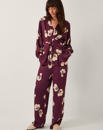 Monsoon Roz Floral Straight Leg Trousers