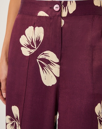 Monsoon Roz Floral Straight Leg Trousers