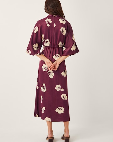 Monsoon Roz Floral Wrap Midi Dress