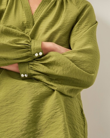 Monsoon Aya Long Sleeve Satin Blouse