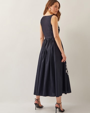 Monsoon Sophie Embroidered Midi Dress