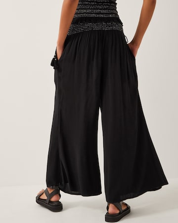 Monsoon Heidi Shirred Wide Leg Trousers