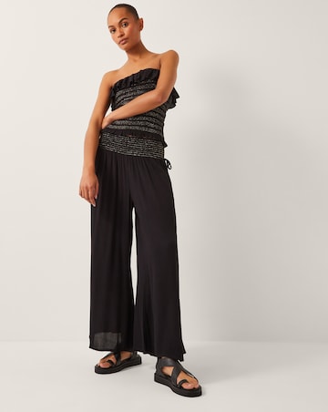 Monsoon Heidi Shirred Wide Leg Trousers