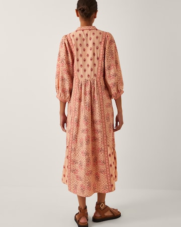 Monsoon Sibyl Contrast Print Midi Dress
