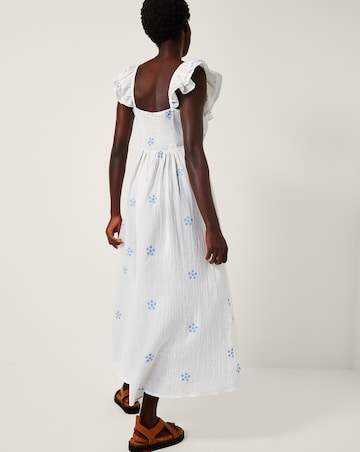 Monsoon Daisy Embroidered Midi Dress