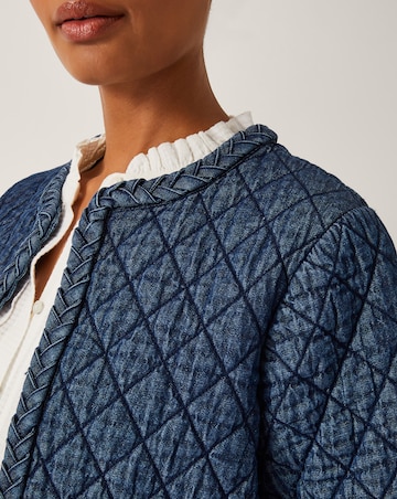 Monsoon Martha Denim Plait Jacket