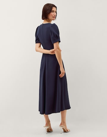 Monsoon Bonnie Puff Sleeve Midi Dress