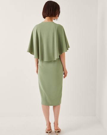 Monsoon Cassandra Cape Sleeve Midi Dress