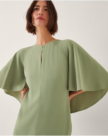 Monsoon Cassandra Cape Sleeve Midi Dress