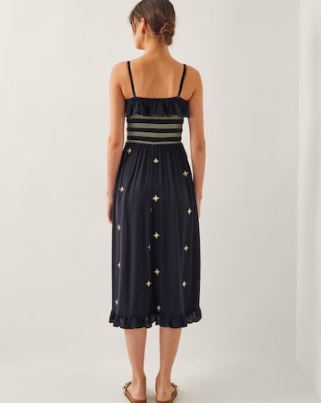 Monsoon Blair Frill Midi Dress