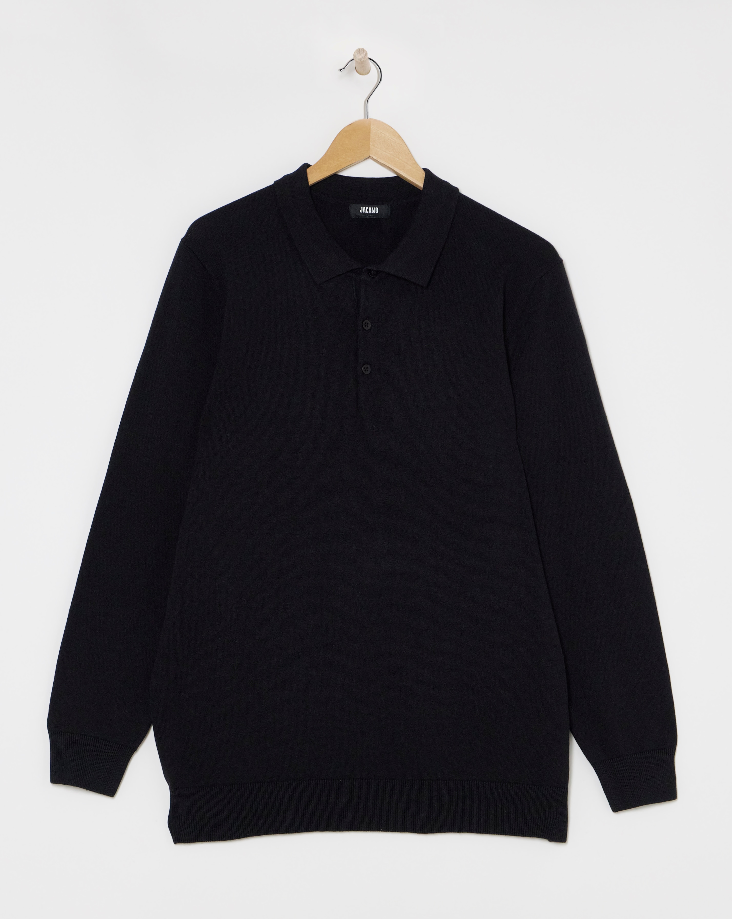 Cotton Long Sleeve Polo