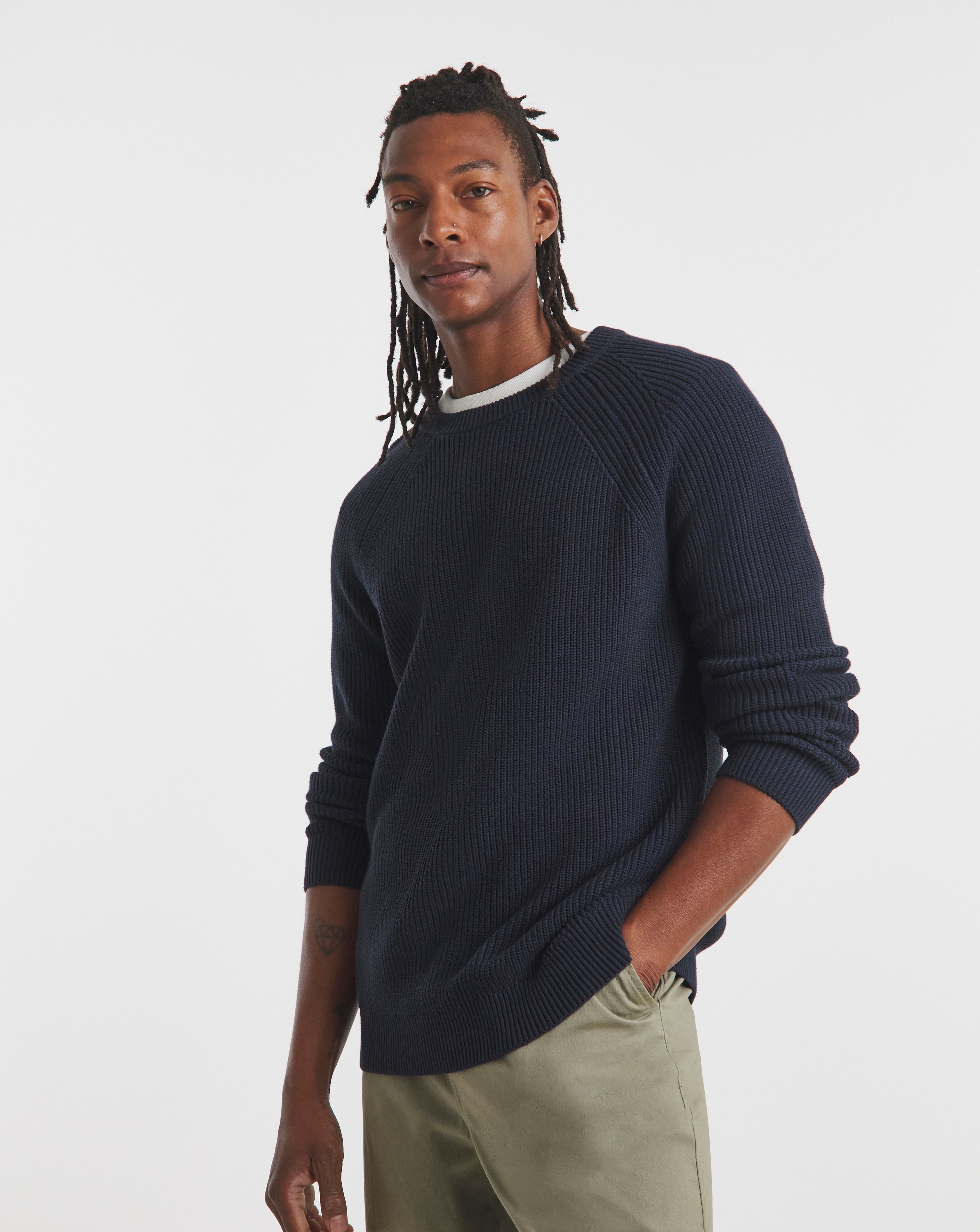 Fisherman Raglan Knitted Jumper