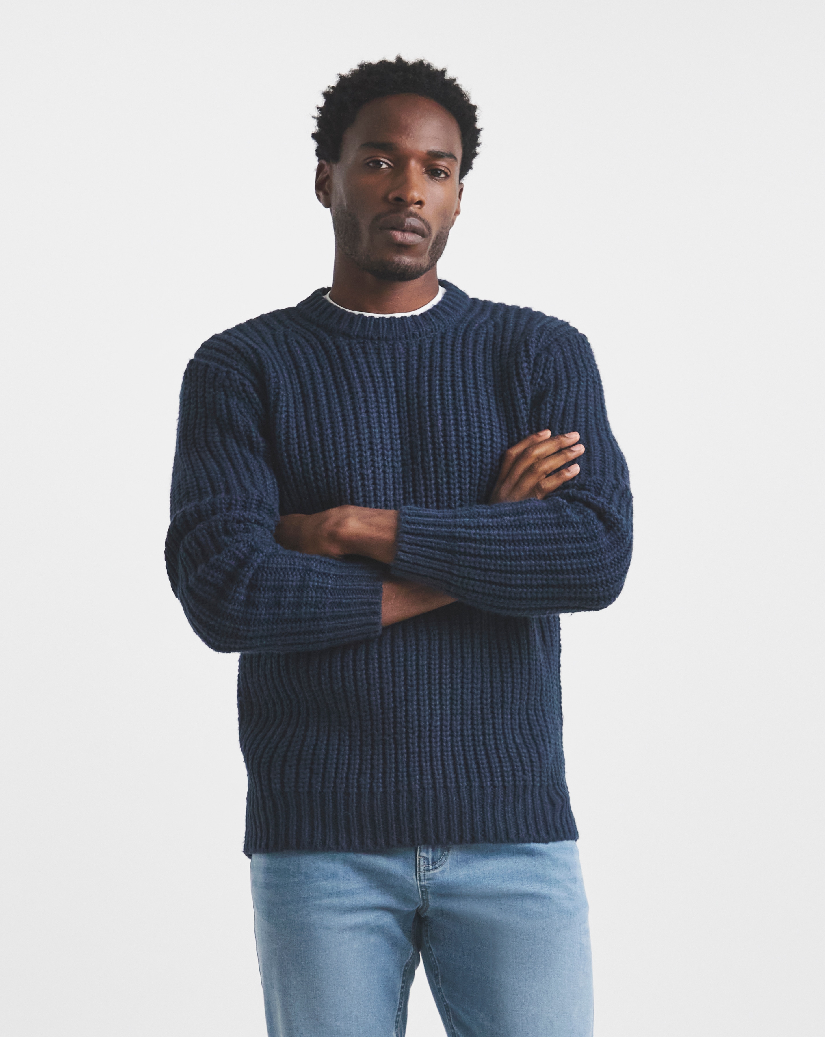 Union Raglan Knitted Crew Neck Jumper