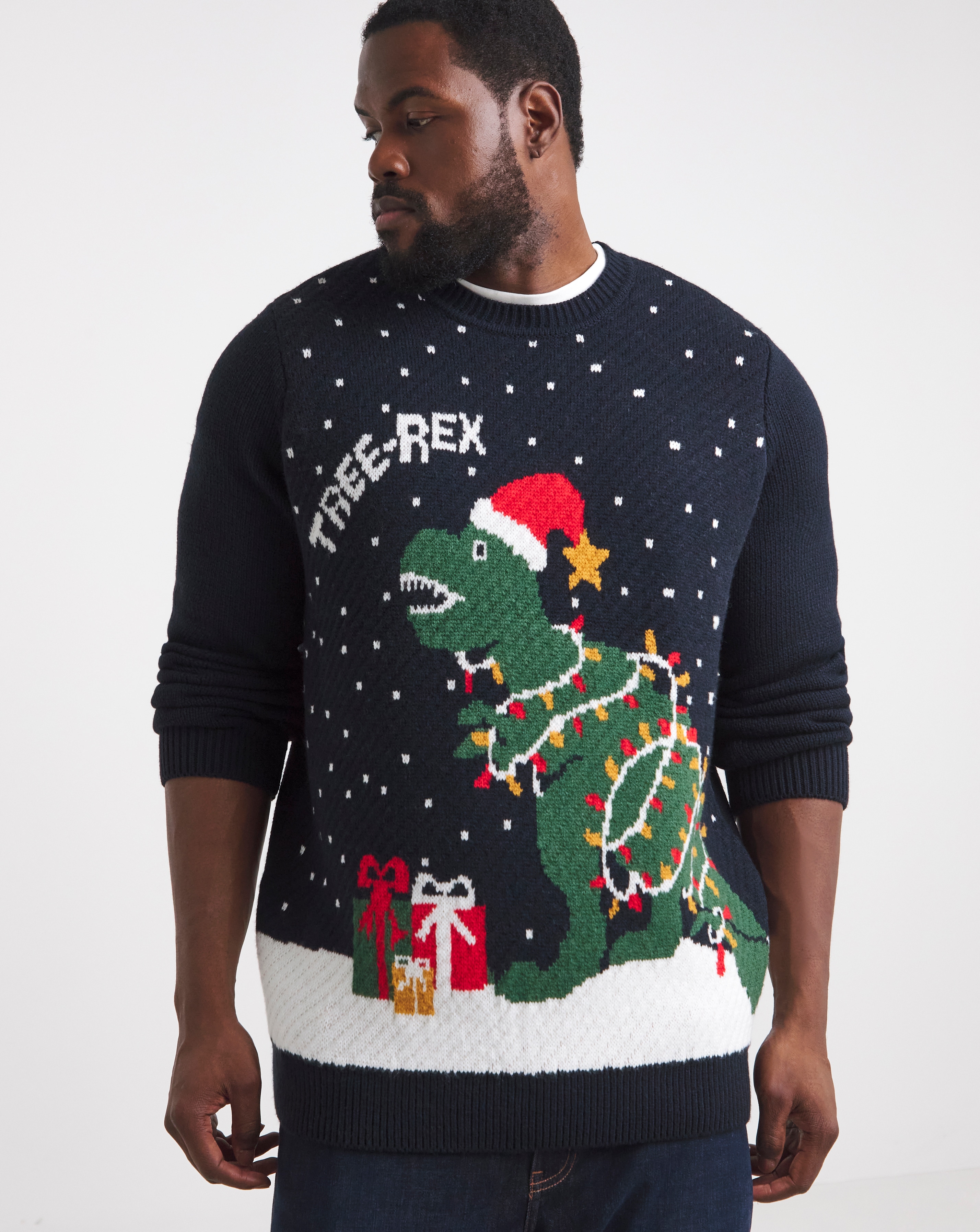 Tree-Rex Christmas Jumper